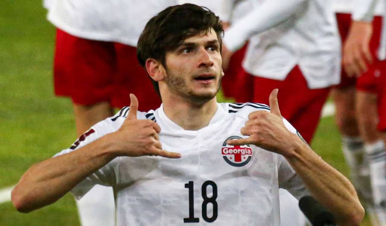 Kvaratskhelia con la Georgia