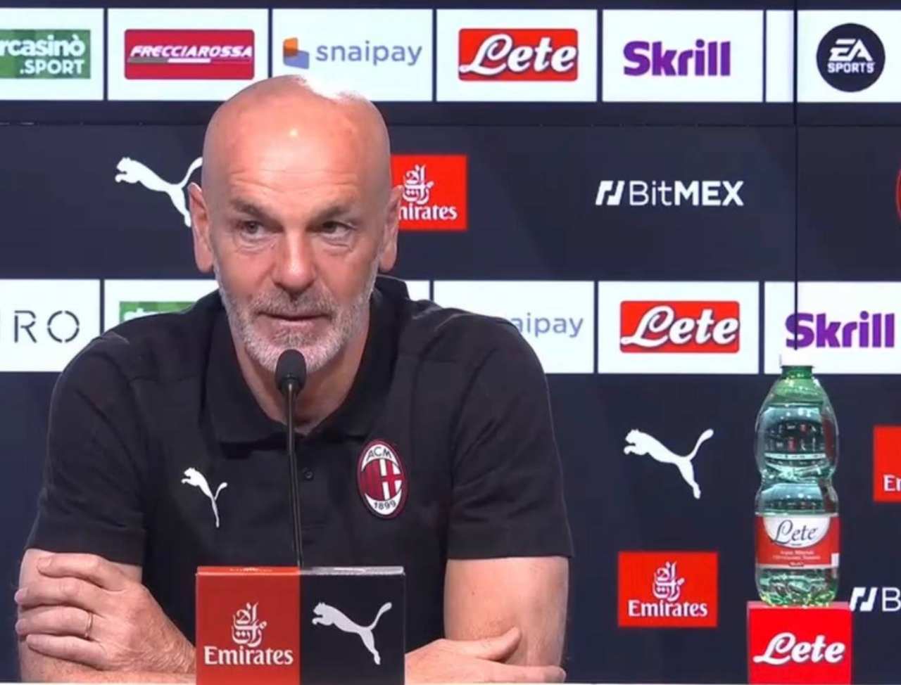 La conferenza di Pioli prima di Torino-Milan LIVE