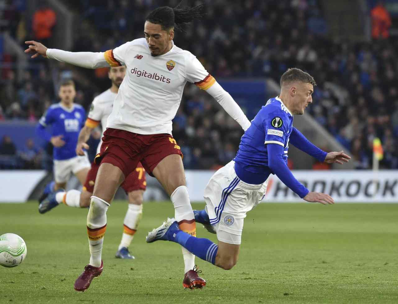 leicester roma smalling pagelle tabellino