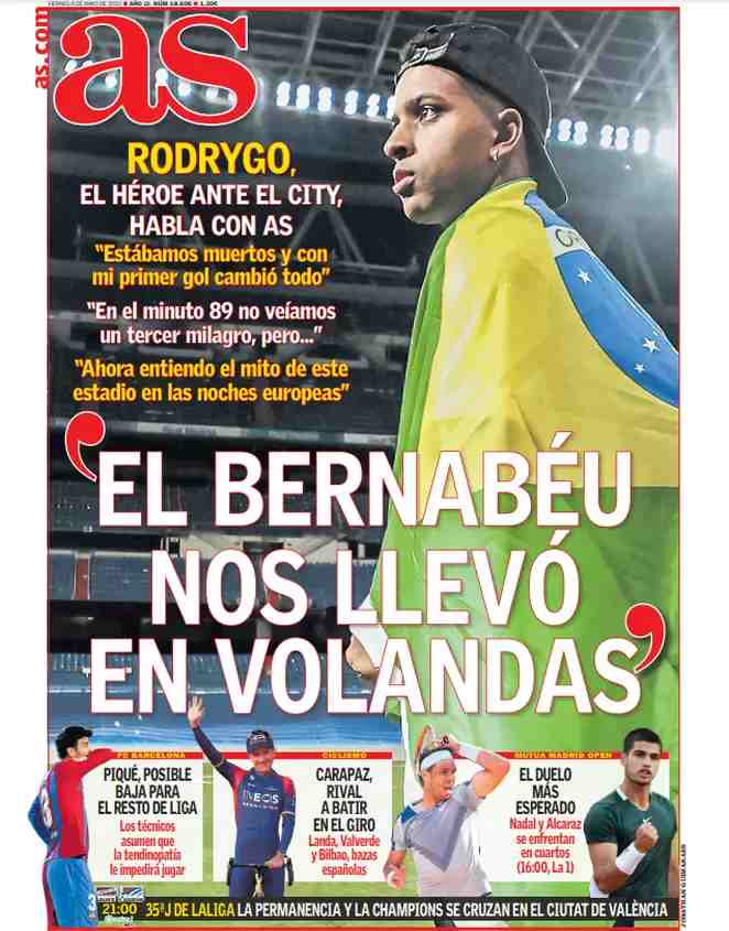 AS | 'El Bernabeu nos llevo en volandas'