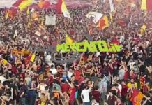 VIDEO CM.IT | Roma-Feyenoord, tripudio giallorosso all'Olimpico: i tifosi invadono il campo