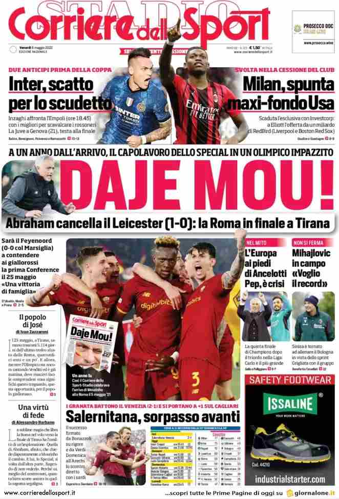 Corriere dello Sport | Daje Mou!