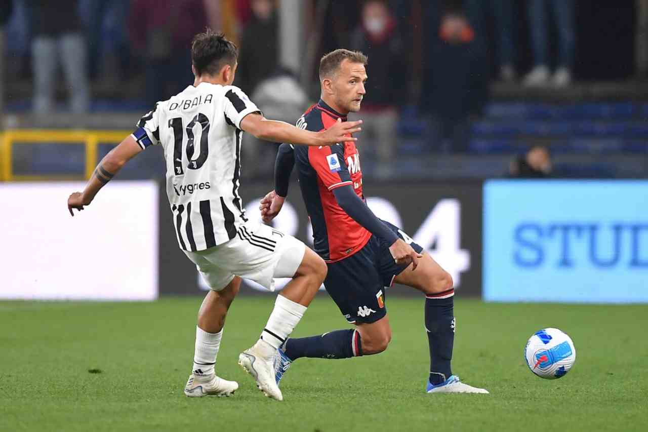 Il Genoa ribalta la Juve in nove minuti: Criscito questa volta non sbaglia