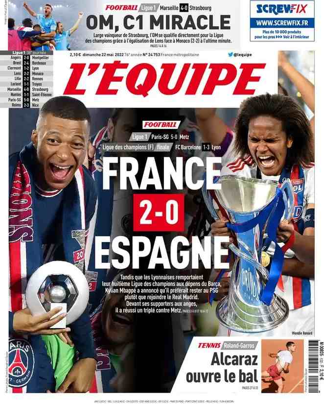 L'Equipe | France 2-0 Espagne