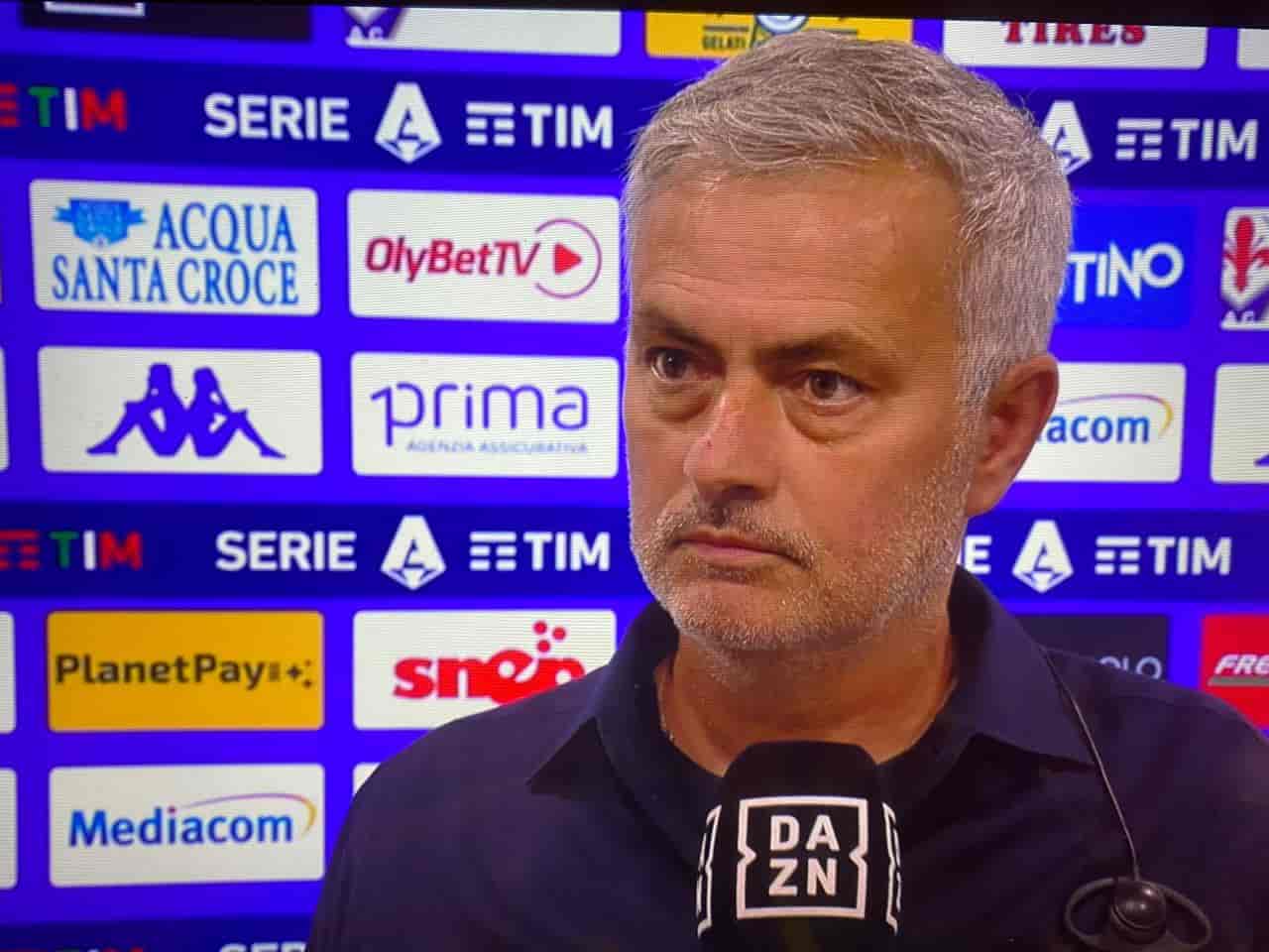 Mourinho a DAZN dopo Fiorentina-Roma