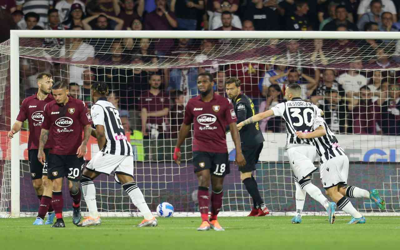 Salernitana-Udinese e il 'giallo' distinta: i dettagli