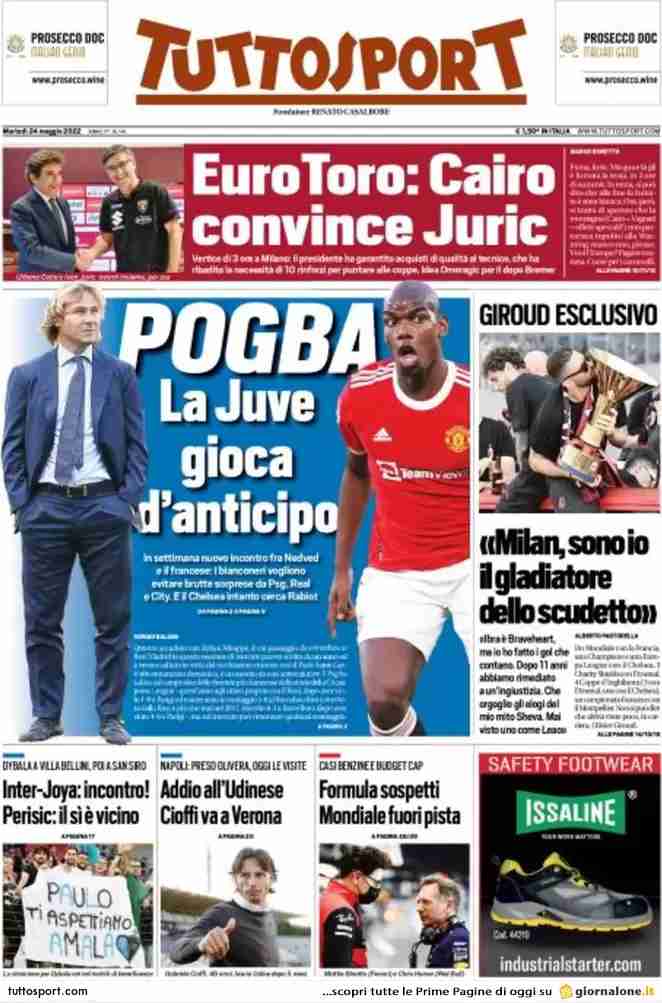 Tuttosport | Pogba, la Juve gioca d'anticipo