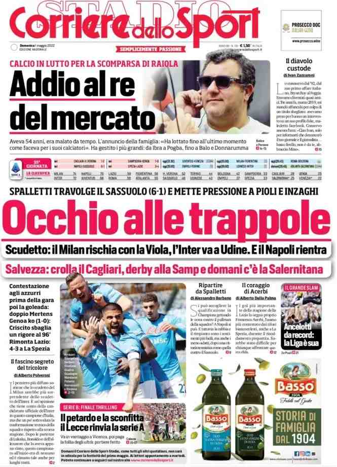 Corriere dello Sport - Occhio alle trappole