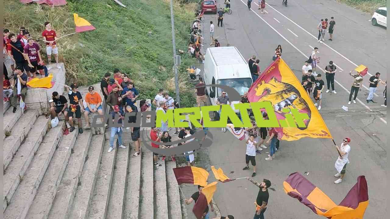 Roma-Feyenoord, tifosi all'Olimpico