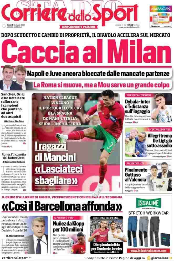 Corriere dello Sport | Caccia al Milan
