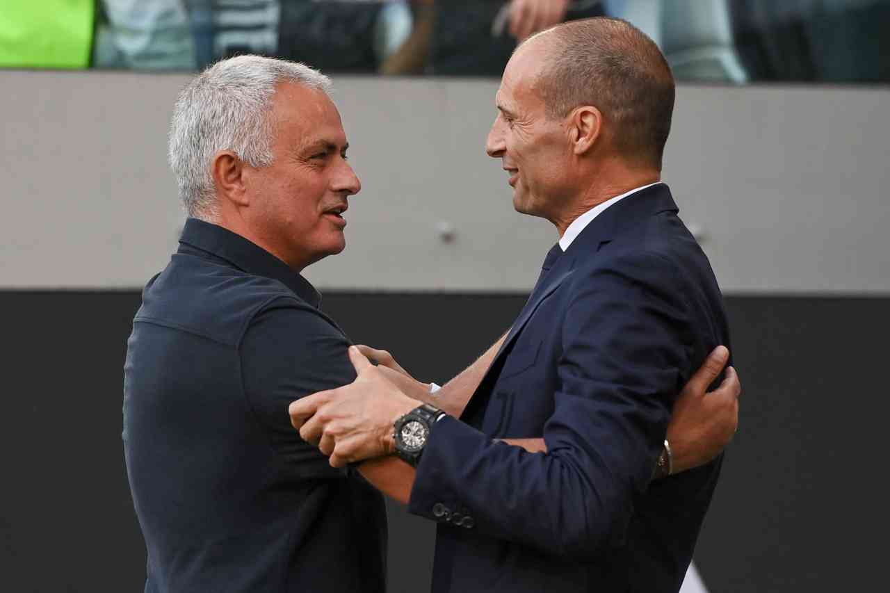 Juventus-Roma, Mourinho e Allegri