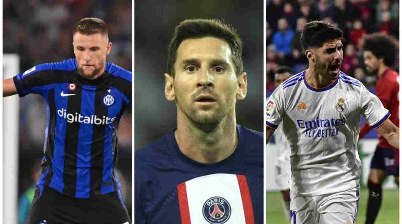 Calciomercato svincolati in scadenza Skriniar Messi Asensio