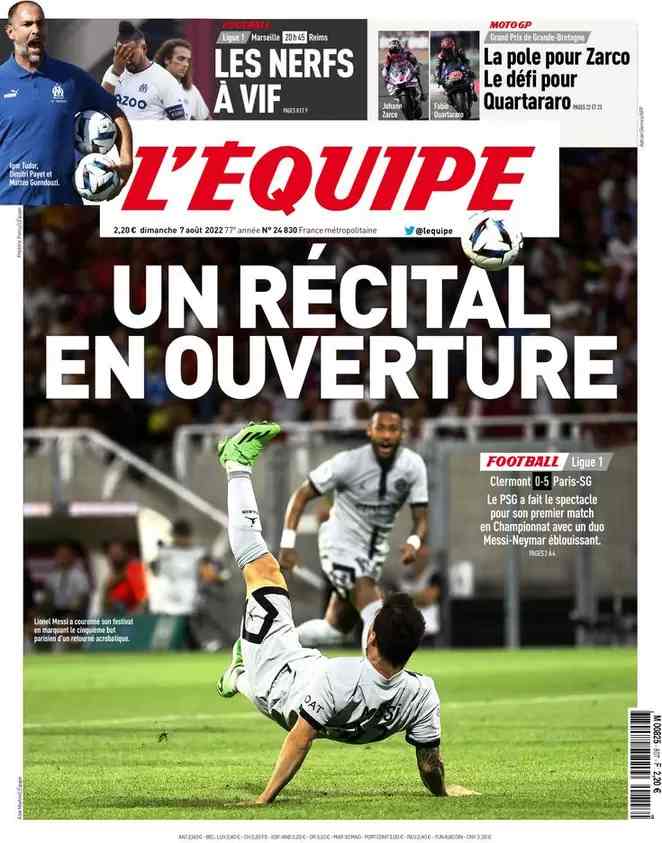 L'Equipe | Un récital en ouverture
