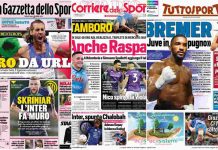 Rassegna Stampa, le prime pagine dei quotidiani sportivi del 19 agosto