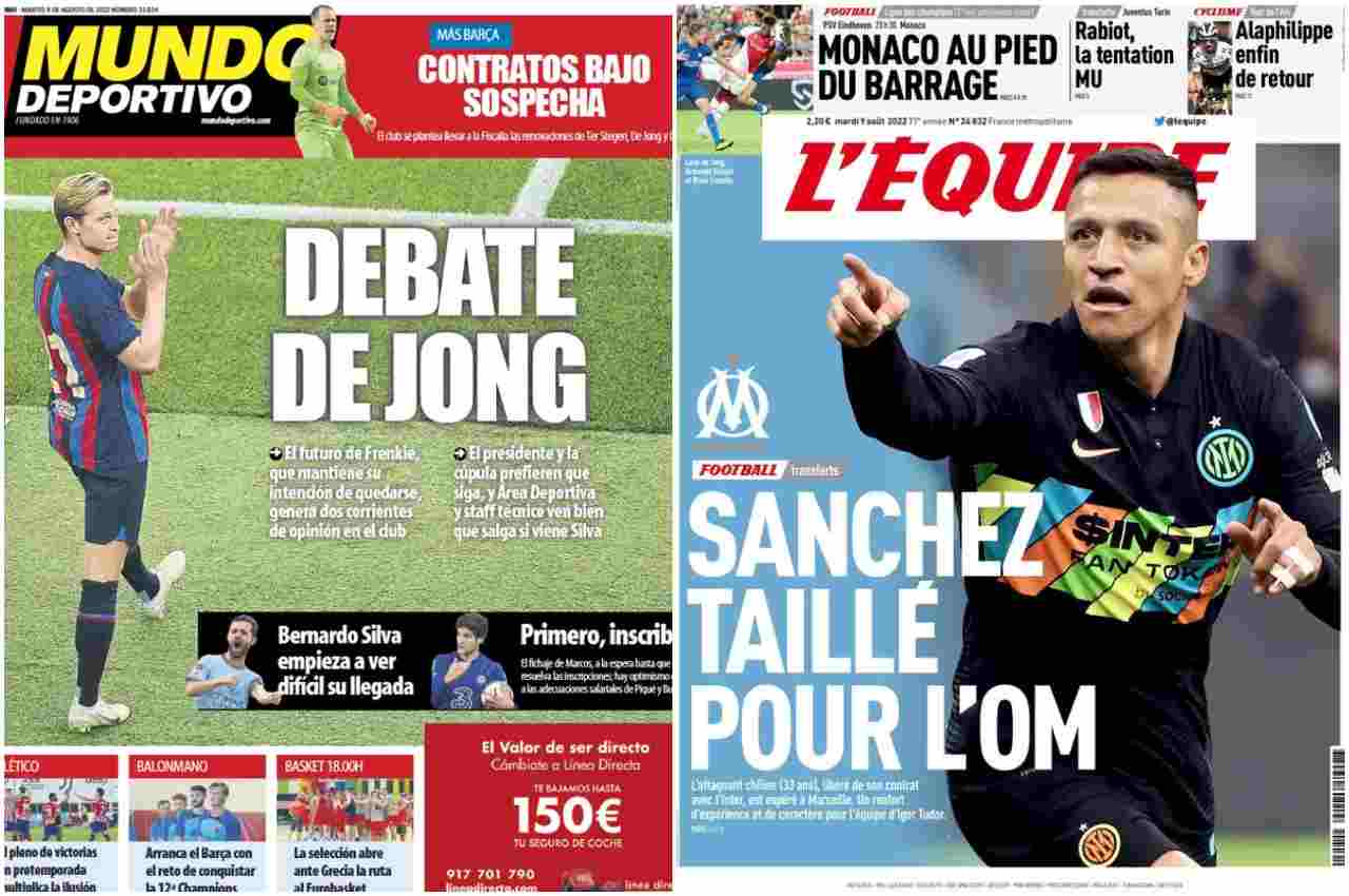 Rassegna Stampa, le prime pagine dei quotidiani sportivi esteri del 9 agosto