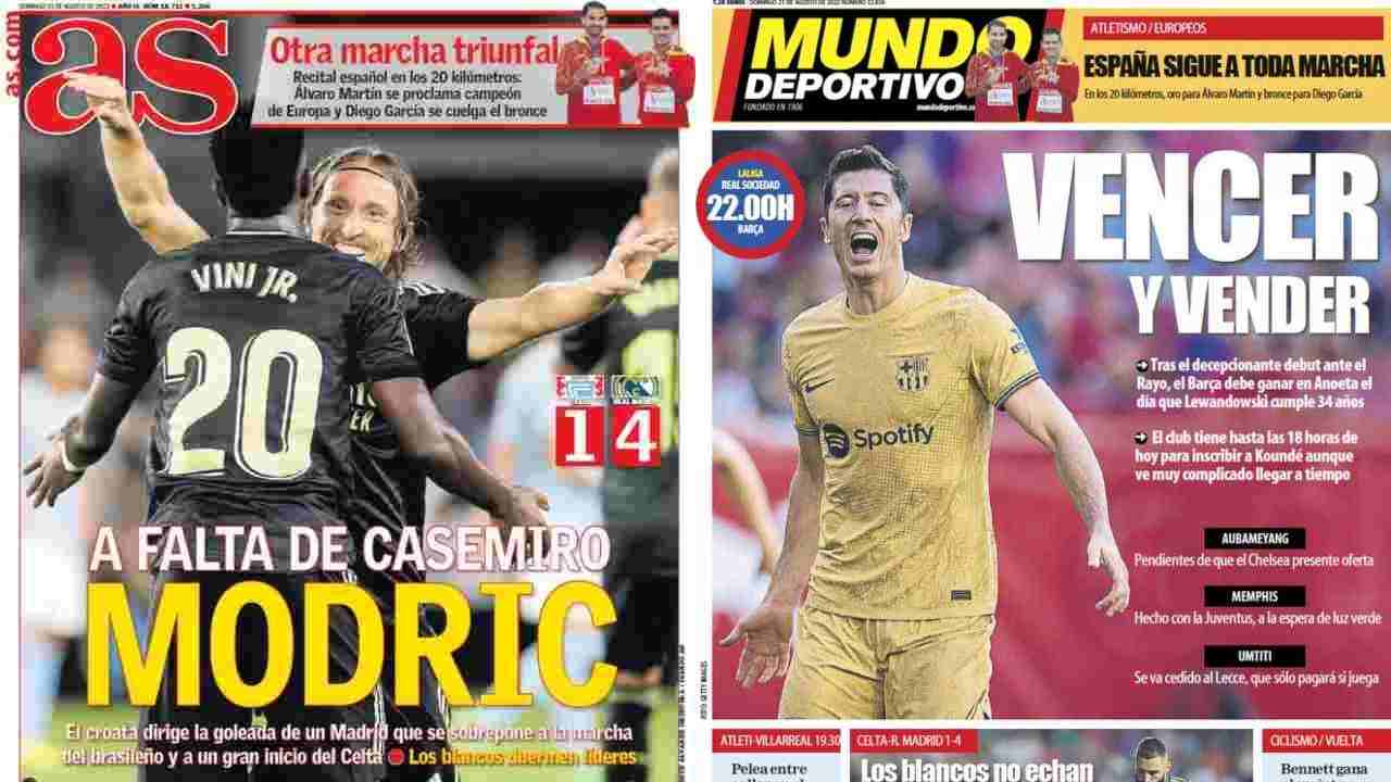 Rassegna Stampa, le prime pagine dei quotidiani sportivi del 21 agosto