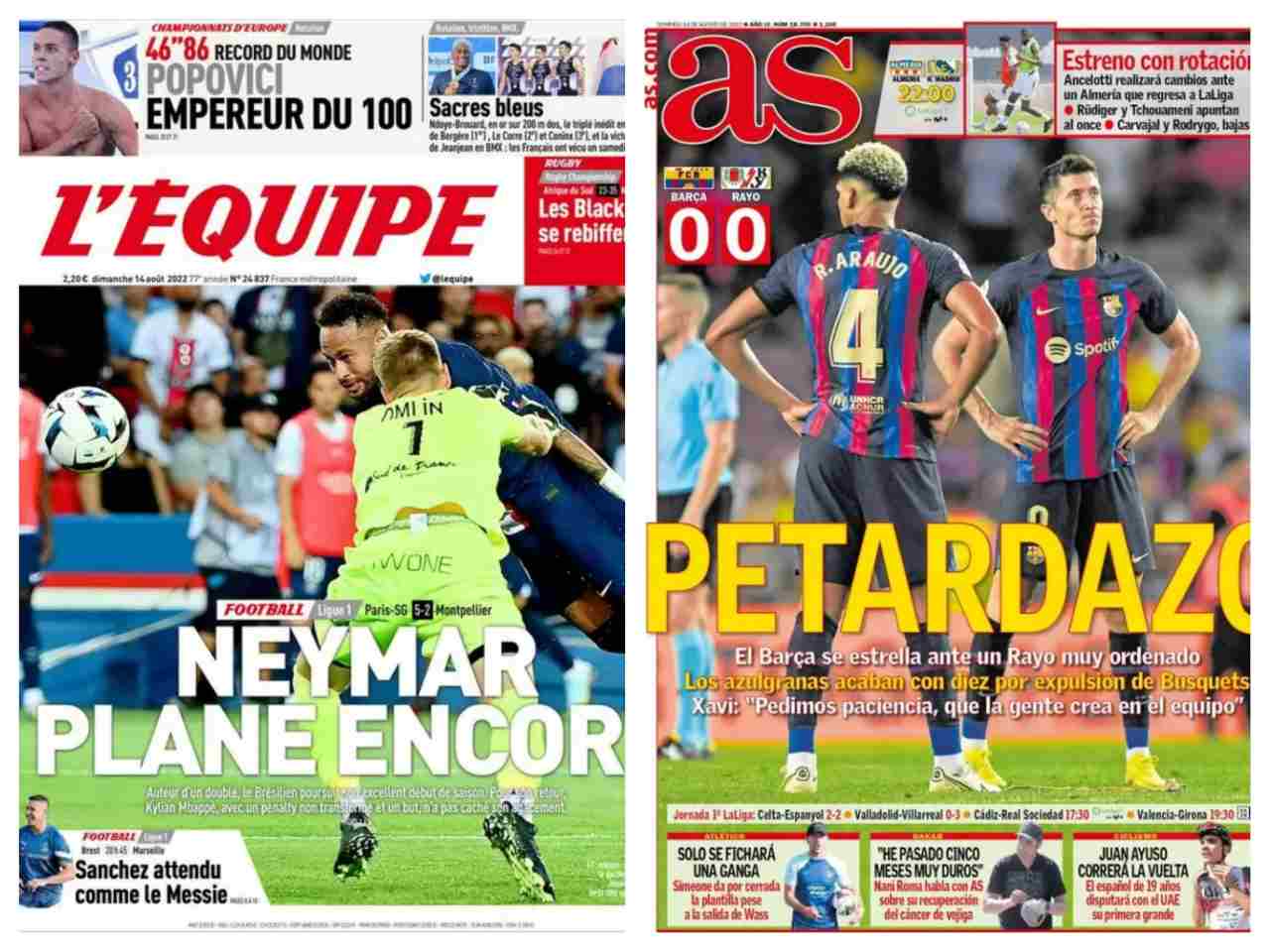 Rassegna Stampa, le prime pagine dei quotidiani sportivi del 14 agosto