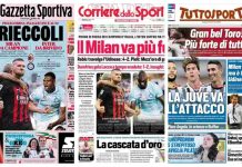 Rassegna Stampa, le prime pagine dei quotidiani sportivi del 14 agosto