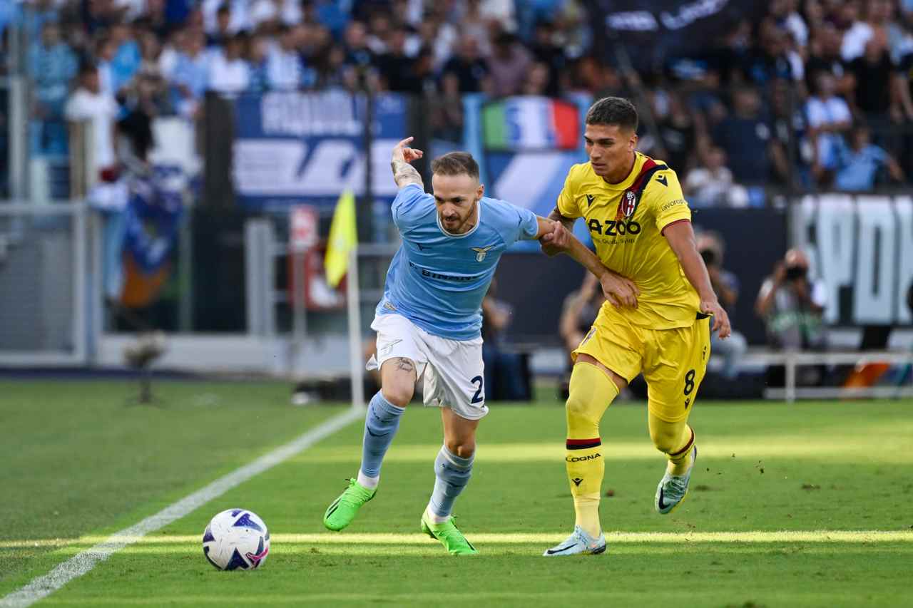 lazzari lazio bologna pagelle tabellino