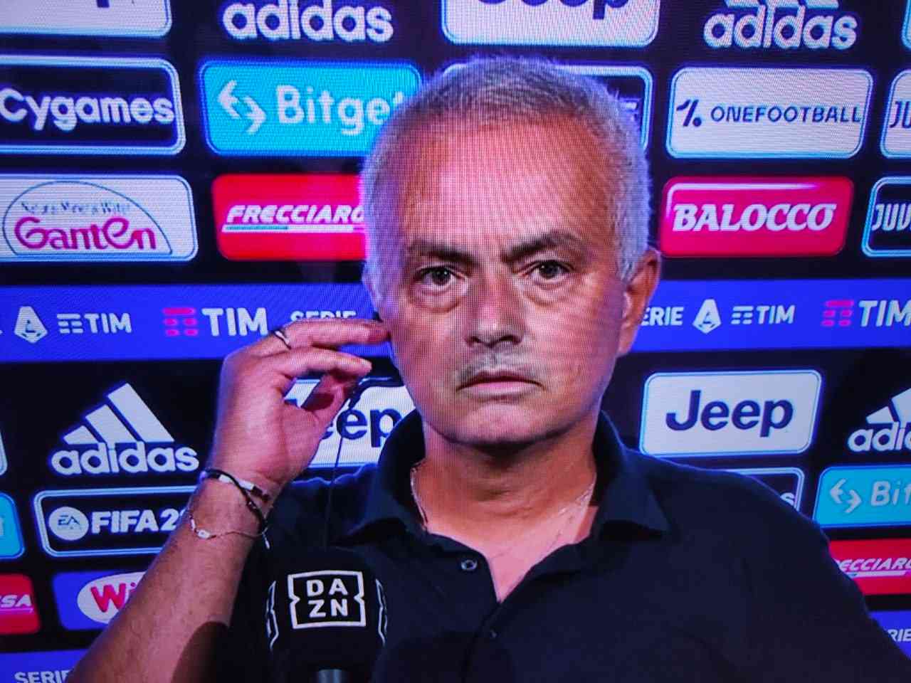 Roma, Mourinho commenta il pareggio