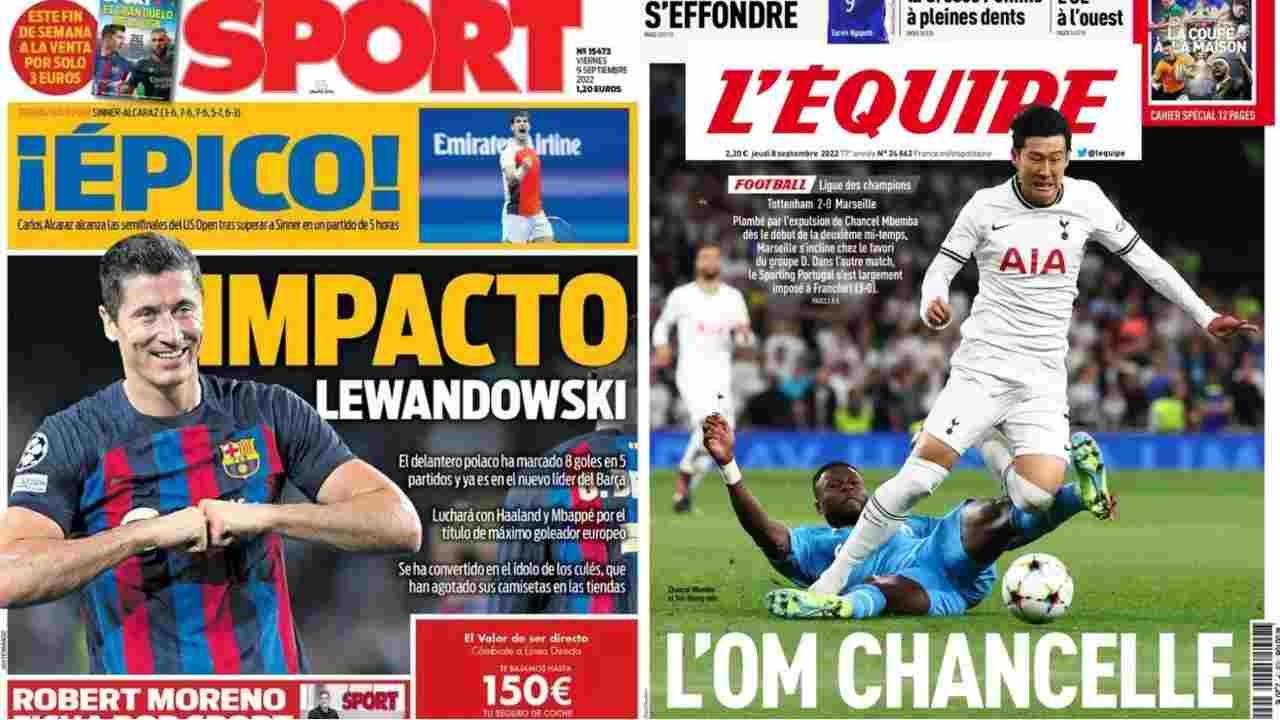 Rassegna Stampa, le prime pagine dei quotidiani sportivi del 9 settembre