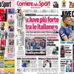 Rassegna Stampa, le prime pagine dei quotidiani sportivi del 6 settembre
