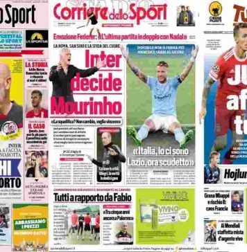 Rassegna Stampa, le prime pagine dei quotidiani sportivi del 22 settembre