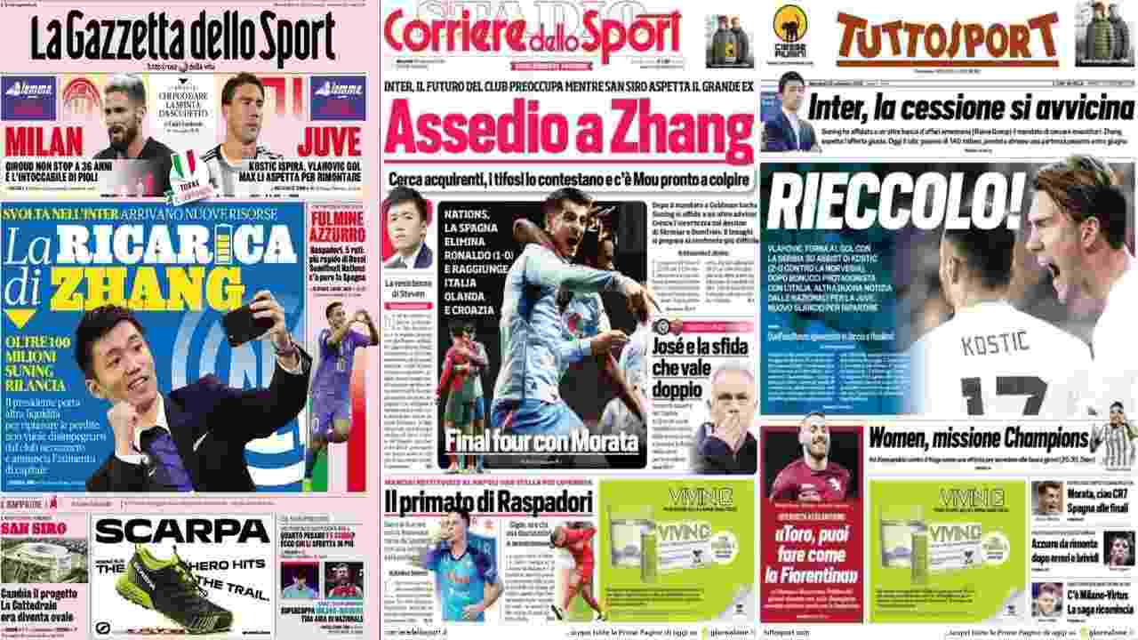 Rassegna Stampa, le prime pagine dei quotidiani sportivi del 28 settembre