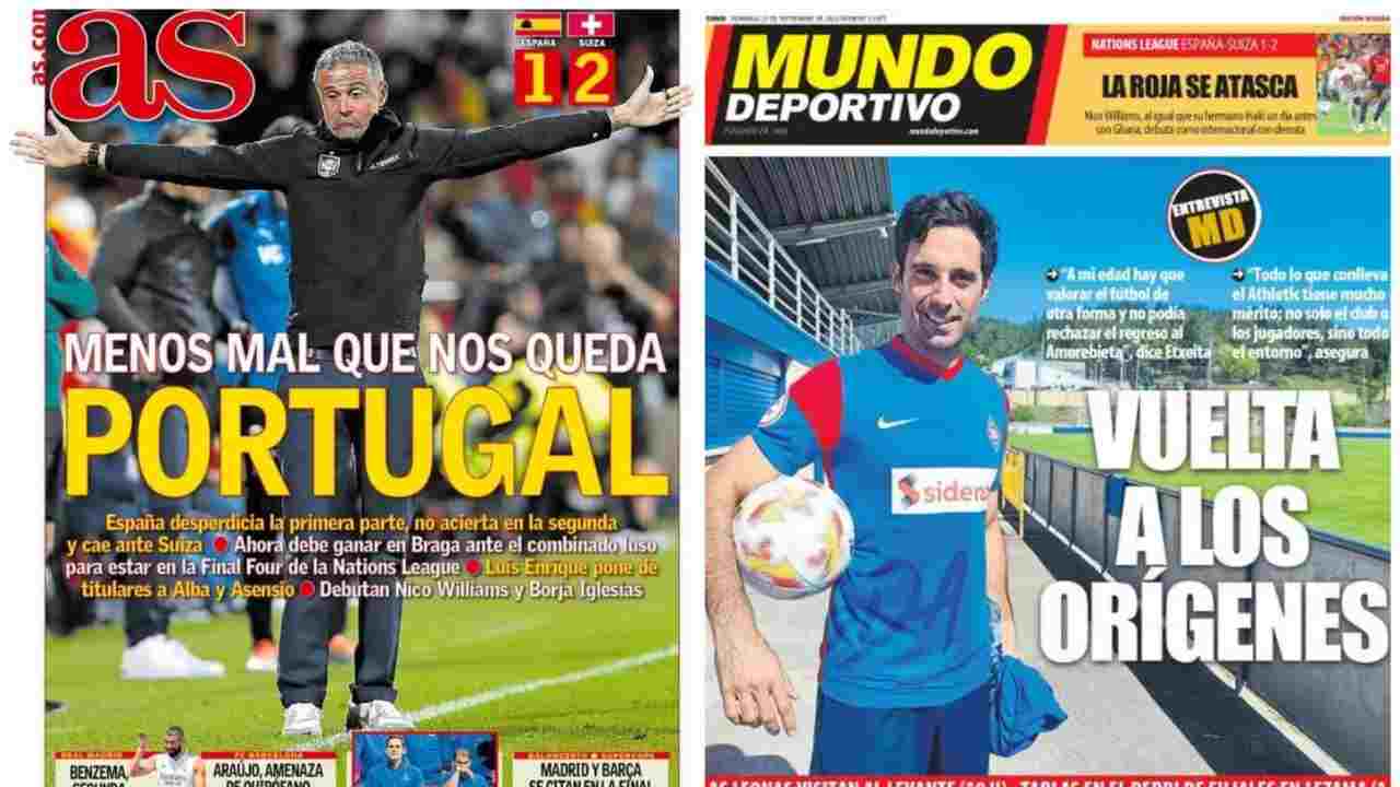 Rassegna Stampa, le prime pagine dei quotidiani sportivi del 25 settembre