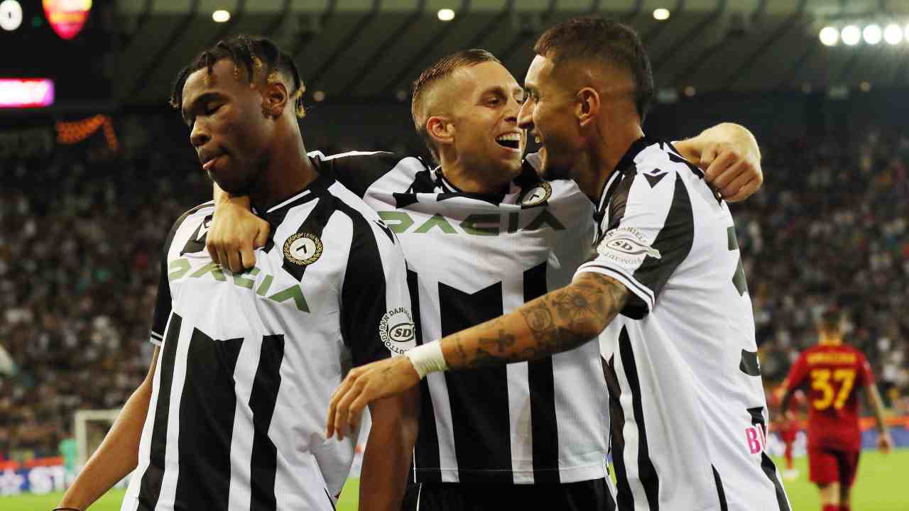 Udinese-Roma 1-0, voti e tabellino del primo tempo: Udogie lesto, Karsdorp da incubo