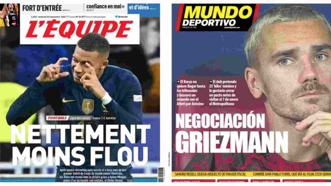 Rassegna Stampa, le prime pagine dei quotidiani sportivi del 23 settembre