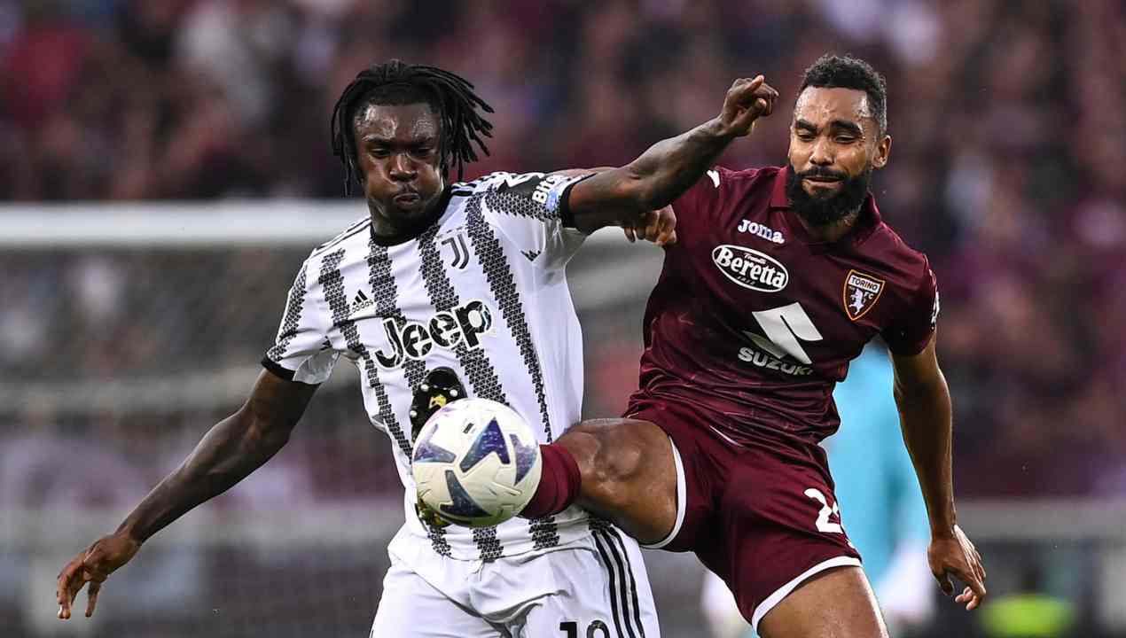 Torino-Juventus, Kean bocciato