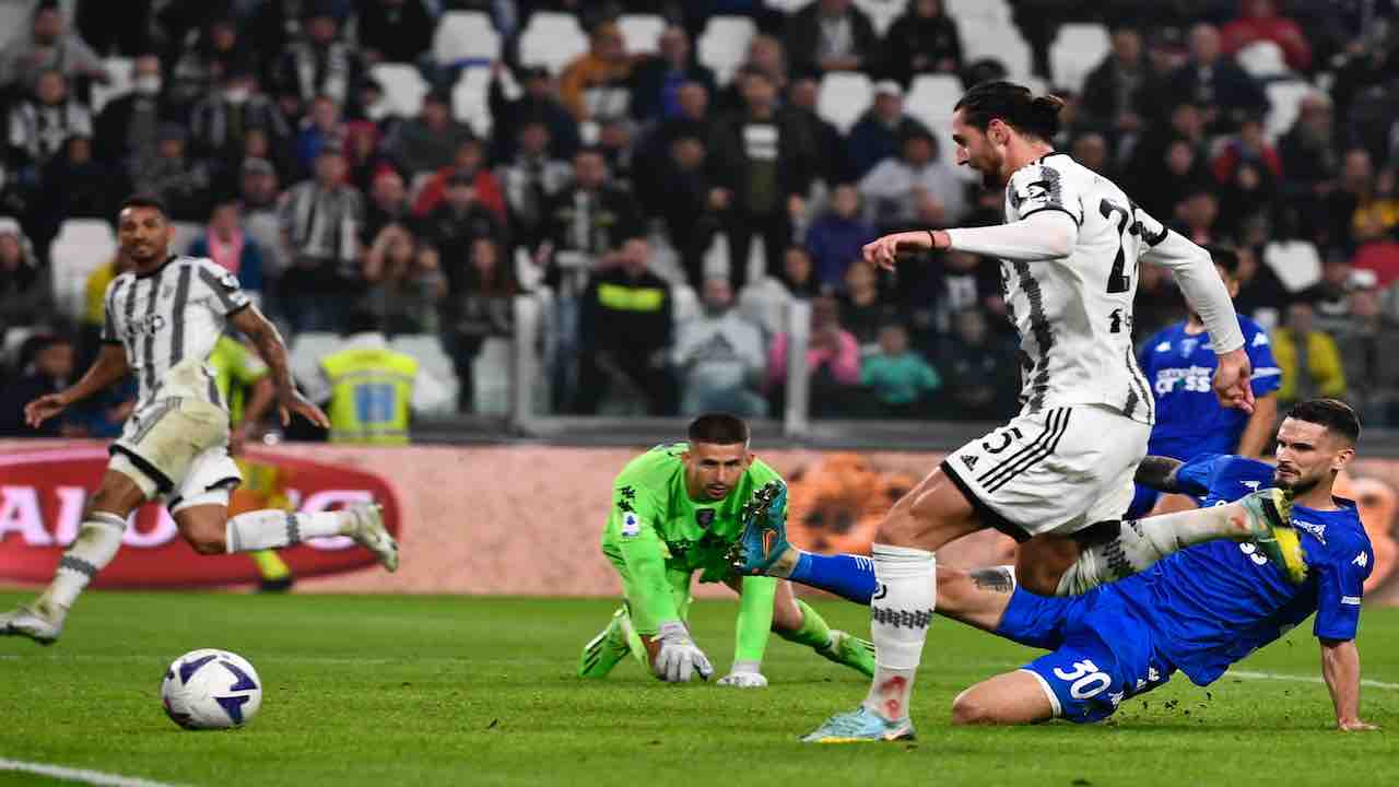 Juventus-Empoli, Rabiot migliore in campo
