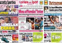Rassegna Stampa, le prime pagine dei quotidiani sportivi del 2 ottobre