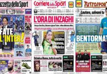 Rassegna Stampa, le prime pagine dei quotidiani sportivi del 4 ottobre