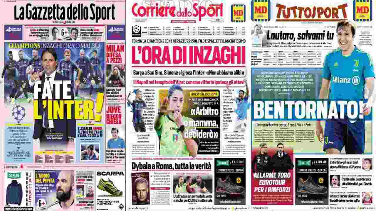 Rassegna Stampa, le prime pagine dei quotidiani sportivi del 4 ottobre