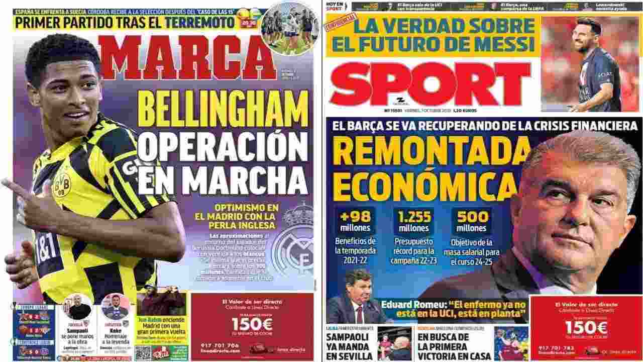 Rassegna Stampa, le prime pagine dei quotidiani sportivi del 7 ottobre