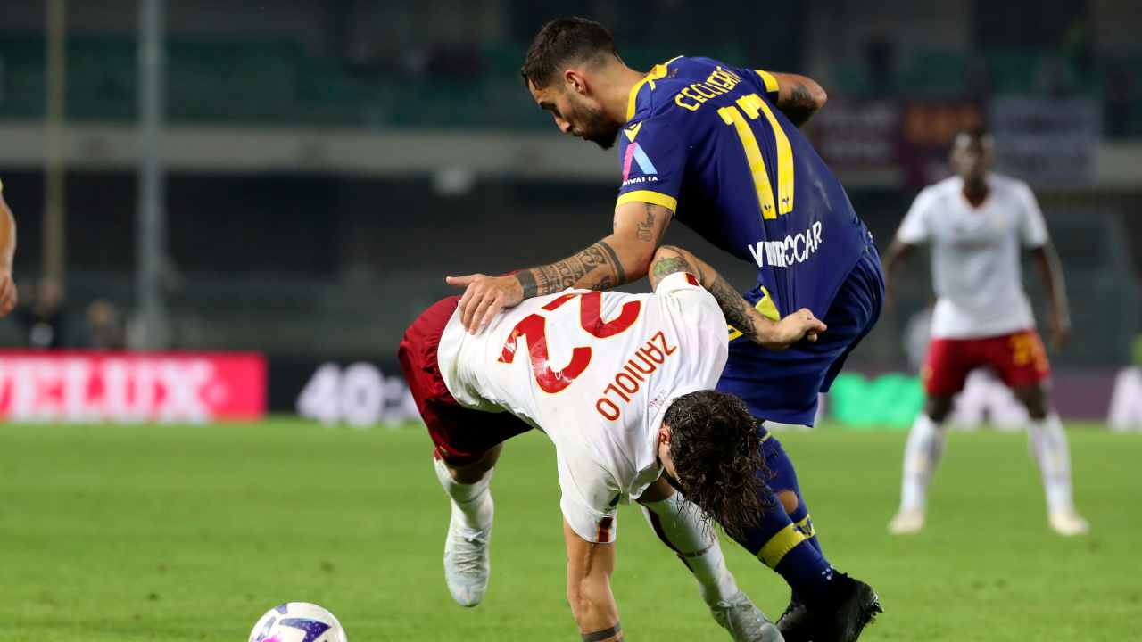 Mourinho trema, infortunio Zaniolo: le condizioni in vista del derby