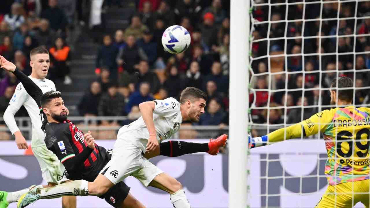 Milan-Spezia, goal e lacrime per Giroud: "Ero arrabbiato"