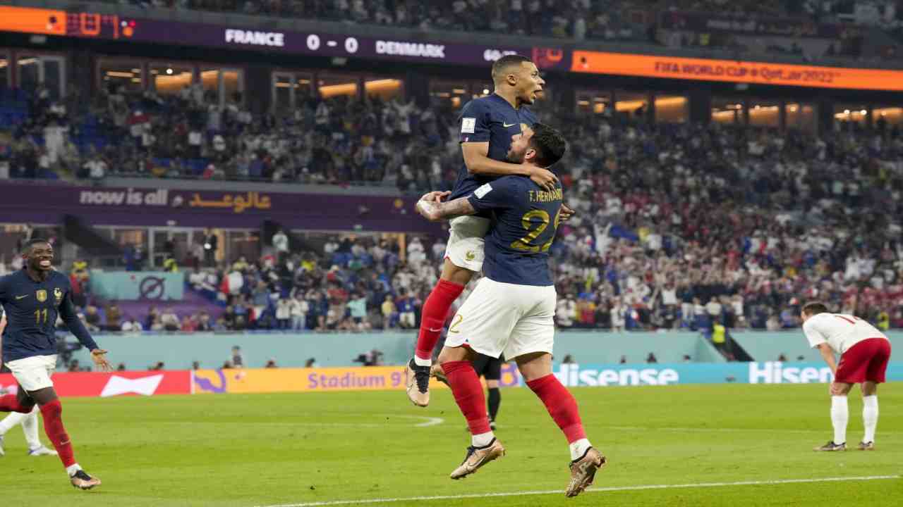Mondiale Qatar 2022, tabellino e marcatori di Francia-Danimarca 2-1