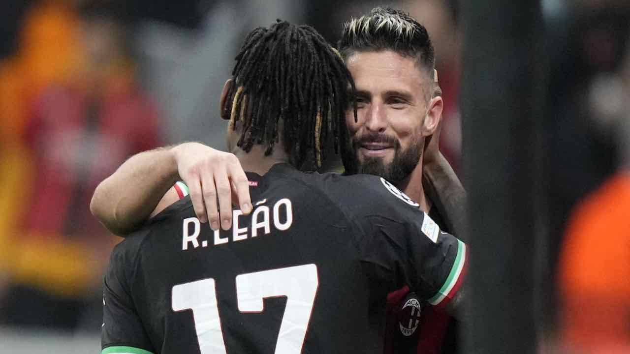 Milan: rinnovi per Giroud, Leao e Bennacer