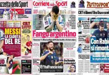 Rassegna Stampa, le prime pagine dei quotidiani sportivi del 23 novembre
