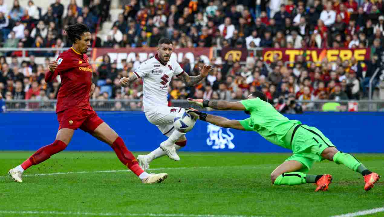 Rui Patrizio si scontro con Smalling