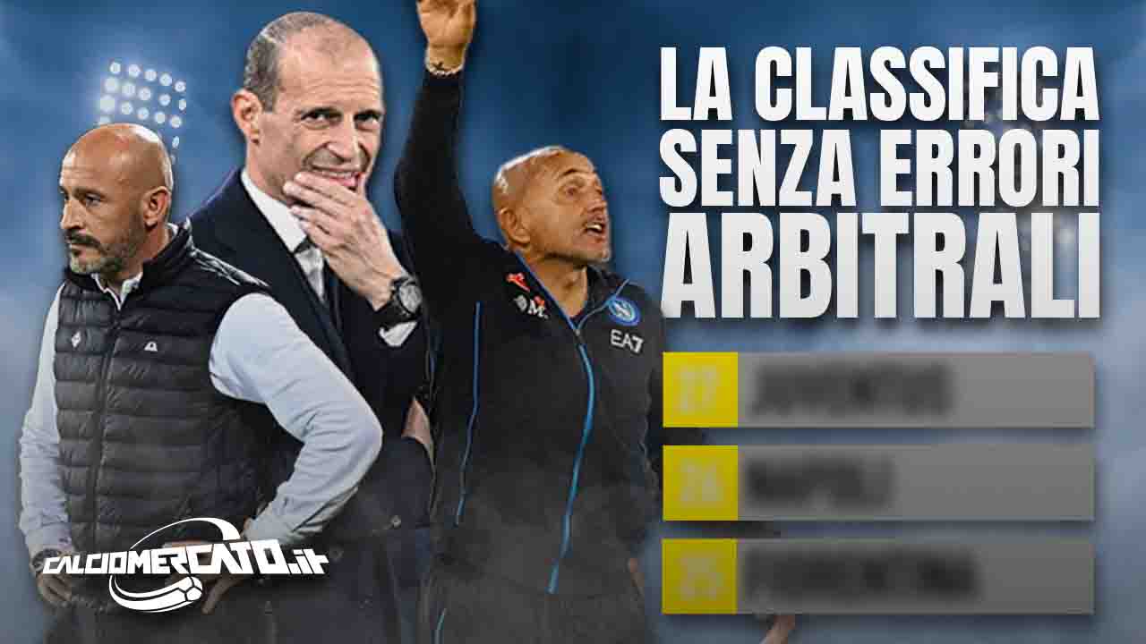 Classifica senza errori arbitrali