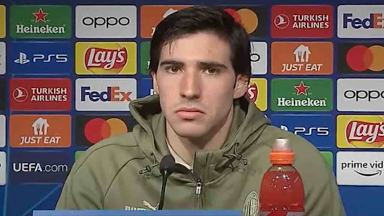 Milan-Fiorentina: Sandro Tonali in conferenza