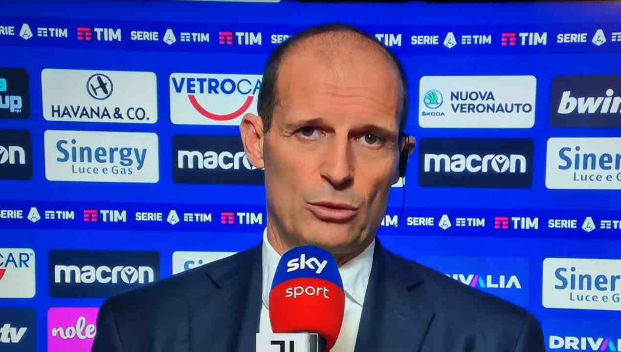 Allegri dopo Verona-Juventus