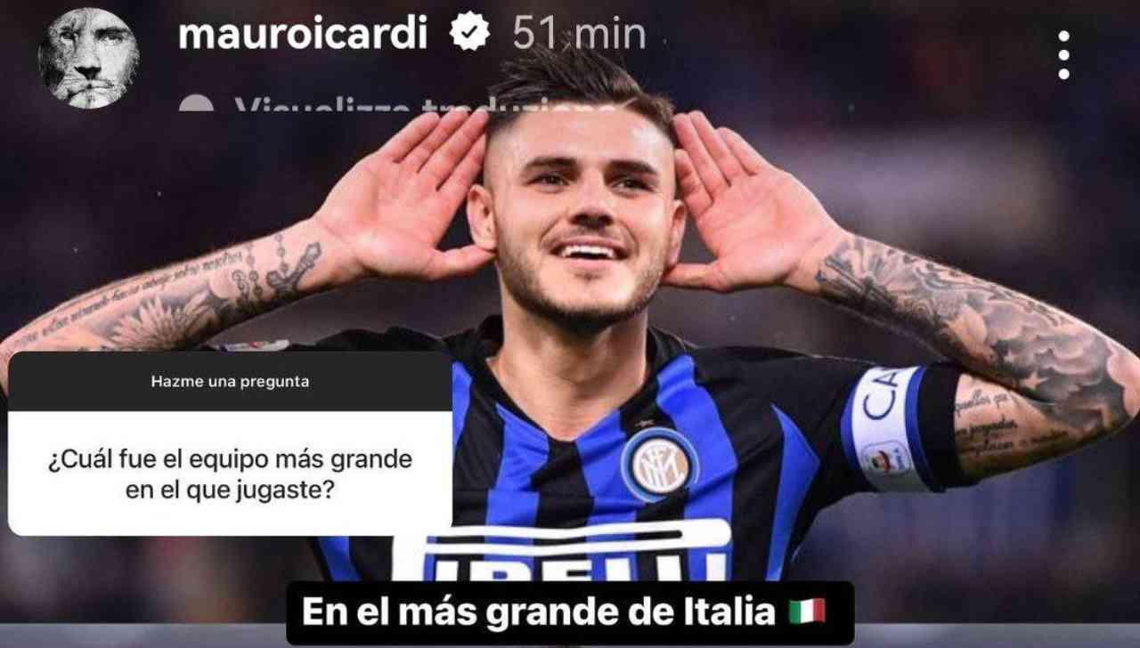 Ritorno in Serie A: Icardi manda un messaggio all'Inter