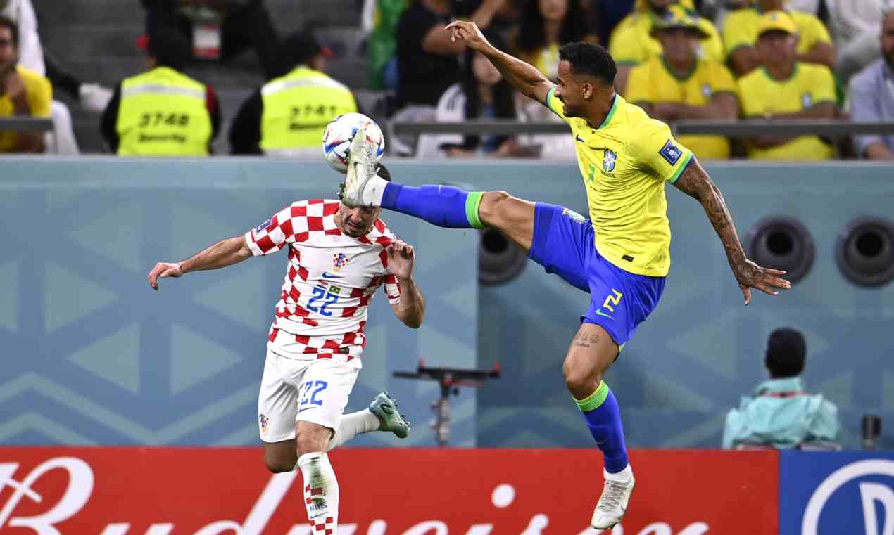 Croazia-Brasile, Danilo da rosso