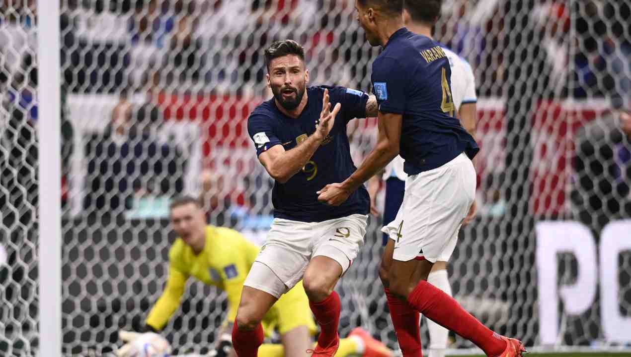 Inghilterra-Francia 1-2: decide Giroud