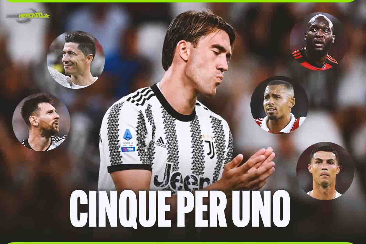 Vlahovic via dalla Juve: super sfida tra cinque big